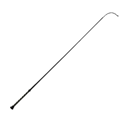 (39 inches, Black) MacTack Dressage Whip With Rubber Handle