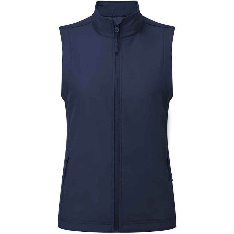 Premier Women's Navy Windchecker Gilet In | Size: Xl - Image 2