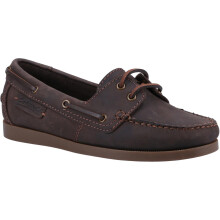 (5 UK, Brown) Cotswold Womens/Ladies Waterlane Leather Boat Shoes