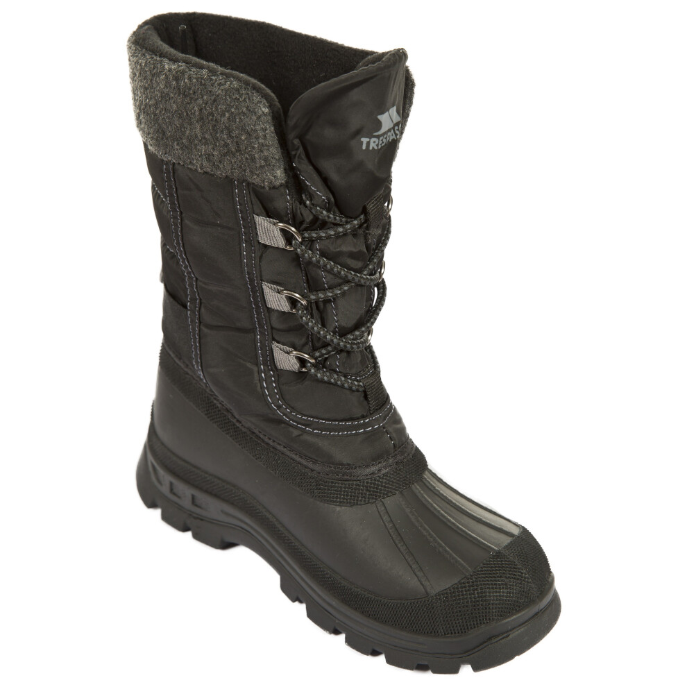 Trespass Youths Boys Strachan Snow Boots - Black - Size UK 6 Infant - Image 2