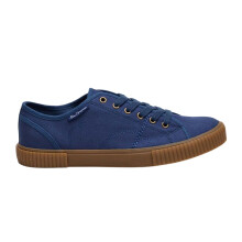 (8 UK, Navy) Ben Sherman Mens Canvas Trainers
