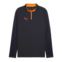 (M, Navy Blue/Orange) Puma Mens Individual Cup Drill Top