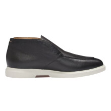 (12 UK, Dark Brown) Boss Mens Randy Leather High Top Trainers