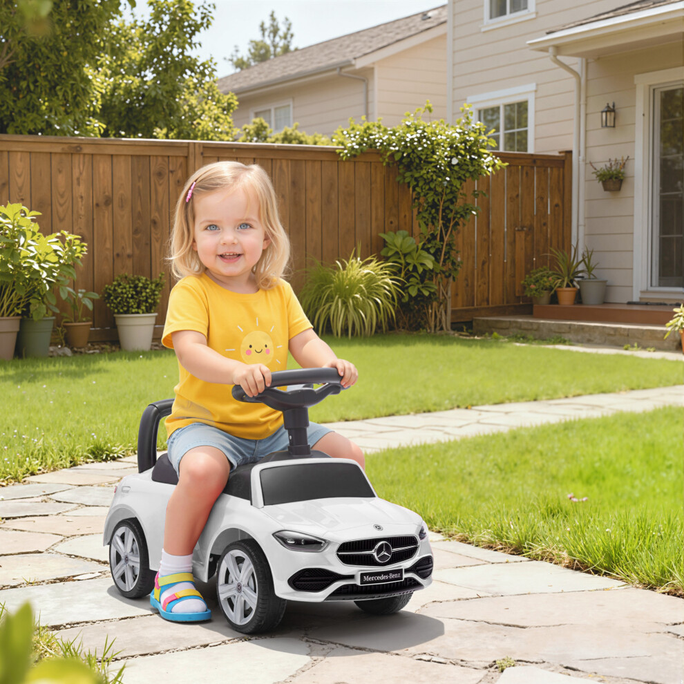Aiyaplay White Official Mercedes-Benz Ride On Car For 18-36 Months - Image 2