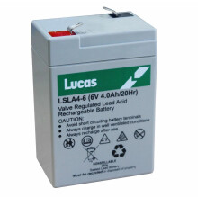 2 Pack Lucas 6V 4Ah (4.5Ah) Sealed Rechargeable Battery