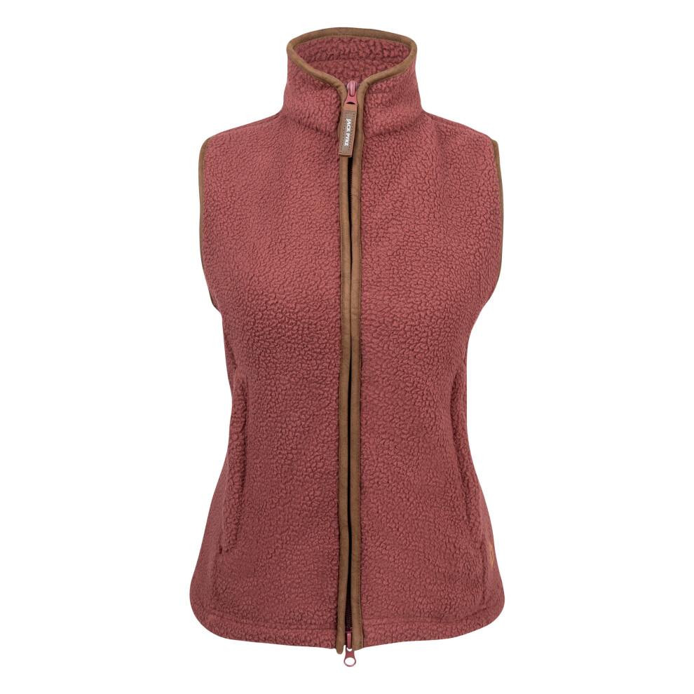 Jack Pyke Ladies Sherpa Fleece Gilet Burnt Copper Small