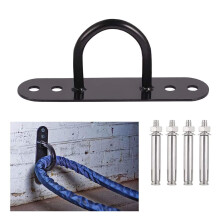 Battle Rope Anchor 21cm, Heavy Duty Wall & Ceiling Mount Anchor Bracket, 300kg Gym Anchor Point for Resistance Bands, Suspension Straps, Battle Ropes