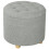 40.5L Teddy Fleece Storage Ottoman - Grey 1