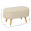 Teddy Fleece Storage Ottoman - Cream White 5