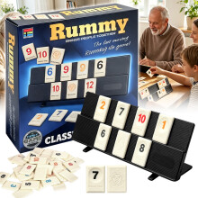 Rummy Tile-based Game Classic Strategy Board Game for 2 to 4 Players Party Play
