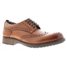 (Tan, 7 (Adults')) Bandwagon Mens Smart Shoes Danish Leather Lace Up tan UK Size