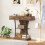 Homcom HOMCOM Console Table Hallway Table with Storage Shelves, Rustic Brown 1
