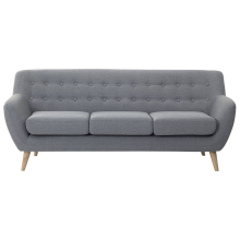 Sofa 3 Seater MOTALA Fabric Light Grey