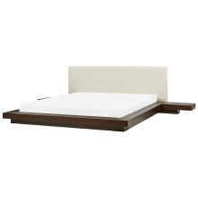 Waterbed Faux Leather ZEN 180 x 200 cm (Super King) Dark Ash Wood