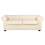 Beliani Sofa 3 Seater CHESTERFIELD Leather Light Beige 1