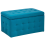 Beliani Storage Ottoman MICHIGAN Velvet Turquoise 1