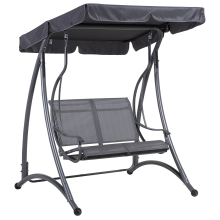 Patio Swing TESERO Metal Grey
