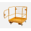 Xtron Forklift Safety Cage Work Platform with Wheels & Safety Gate 5