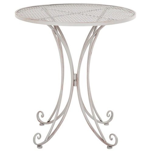Beliani Bistro Table CILENTO 71 cm 71 cm Metal Grey