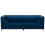 Beliani Sofa 3 Seater AVALDSENES Velvet Navy Blue 1