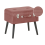 Beliani Storage Stool MALLARD Corduroy Pink 1