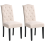 Beliani Set of 2 Dining Chairs SHIRLEY Fabric Light Beige 1