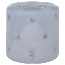 Pouffe COROLLA Velvet Light Grey
