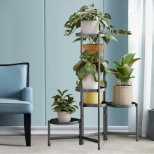 Modern 5-Tier Foldable Metal Plant Stand