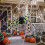 Living And Home Halloween Giant Black-Green Striped Plush Spider with 7M Triangular Spider Web 1