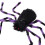 Living And Home Halloween Giant Black-Purple Striped Plush Spider with 7M Triangular Spider Web 3