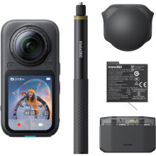 Insta360 X6 8K Essential Bundle - Midnight Black