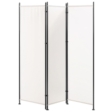 3 Panel Room Divider NARNI 160 cm 170 cm White