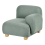 Beliani Corner Seat AMLI Fabric Light Green Left Hand 1