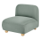 Beliani 1-Seat Section AMLI Fabric Light Green 1