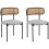 Beliani Set of 2 Dining Chairs ANDOVER Metal Black 1