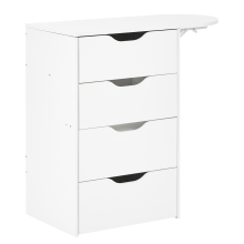 Dressing Table with Mirror and Stool BELOEIL White