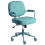 Beliani Desk Chair PARAMUS Faux Leather Turquoise 1