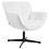 Beliani Swivel Armchair AUMA Fabric White 1