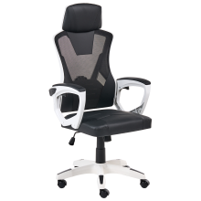 Office Chair IGNIS Faux Leather White