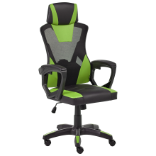 Office Chair IGNIS Faux Leather Lime Green
