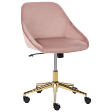 Desk Chair BARDSDALE Velvet Pink