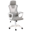 Beliani Office Chair IGNIS Faux Leather Light Grey 1