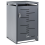 Beliani Wheelie Bin Store 240 L PERISSA Metal Dark Grey 1