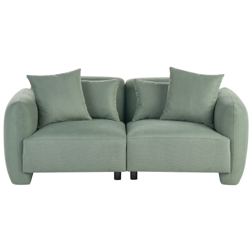 Beliani Sofa 3 Seater EKENES Fabric Light Green