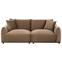 Sofa 3 Seater JUBEK Velvet Brown