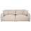 Beliani Sofa 3 Seater JUBEK Fabric Beige 1
