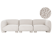 Modular Sofa 3 Seater MJALBI Boucle Off-White