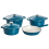 Beliani 7 Piece Cast Iron Set CASTORA Blue 1