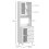 Homcom Alacena de Cocina Blanco 60 x 35 x 180 cm 5