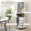Homcom Alacena de Cocina Blanco 60 x 35 x 180 cm 6